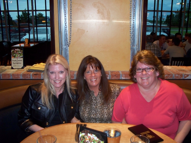 Friends Karen Anderson, Carol Macrory and Tammy Crow were able to reconnect thanks to our new web site pcwest79.com!  A great evening!