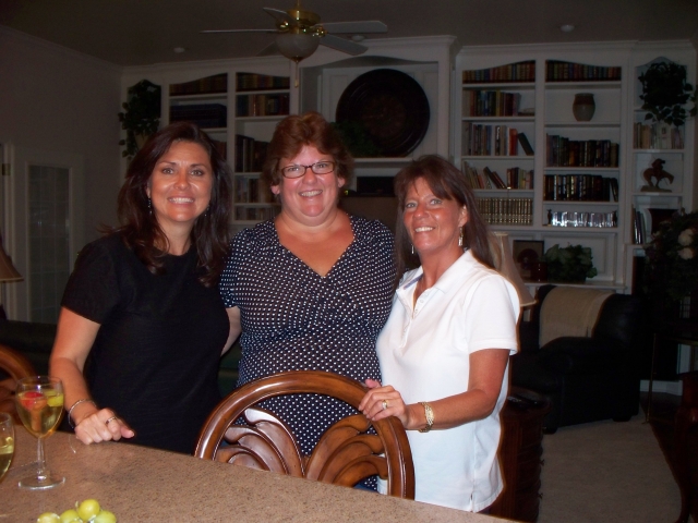 Laurie, Tammy & Carol visiting with Carols Mom the night before our 30th Reunion!